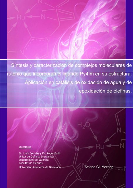 Síntesis y caracterización de complejos moleculares de ... - Recercat