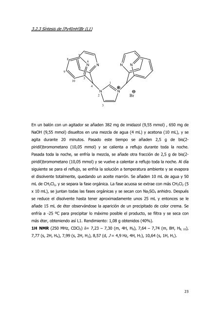 Síntesis y caracterización de complejos moleculares de ... - Recercat