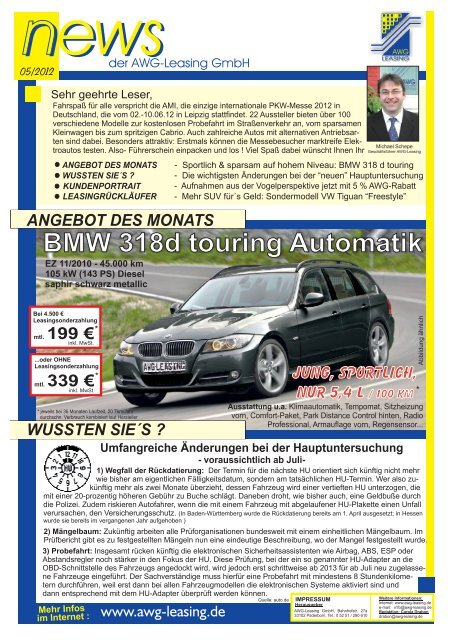 BMW 318d touring Automatik - AWG Leasing GmbH