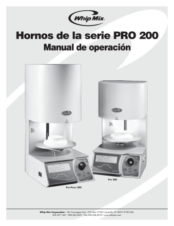 Hornos de la serie PRO 200 - Whip Mix