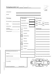 Rückgabeprotokoll vom /____ - AWG Leasing GmbH