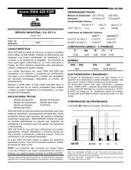 ACERO SISA 420 ESR Inoxidable