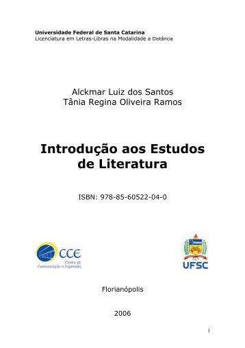 Introdução aos Estudos de Literatura - Letras Libras - UFSC