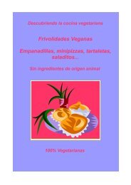 Frivolidades Veganas Empanadillas, minipizzas, tartaletas, saladitos...