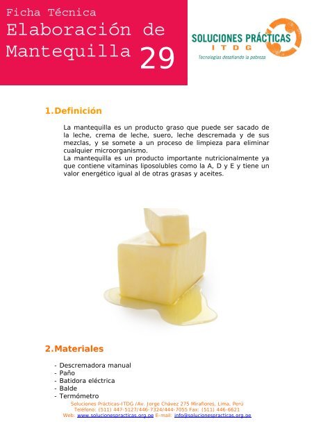 Elaboracion de mantequilla.pdf - Soluciones Prácticas