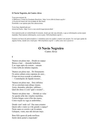 O Navio Negreiro - Brasileiro.ru