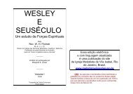 Wesley e seu século - Sociedade Arminiana em Língua Portuguesa