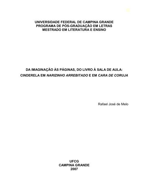 Rafael Jose de Melo.pdf - Programa de Pós-Graduação em ...