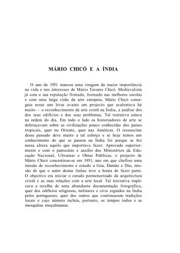 MÁRIO CHICÓ E A ÍNDIA - Fundação Mário Soares