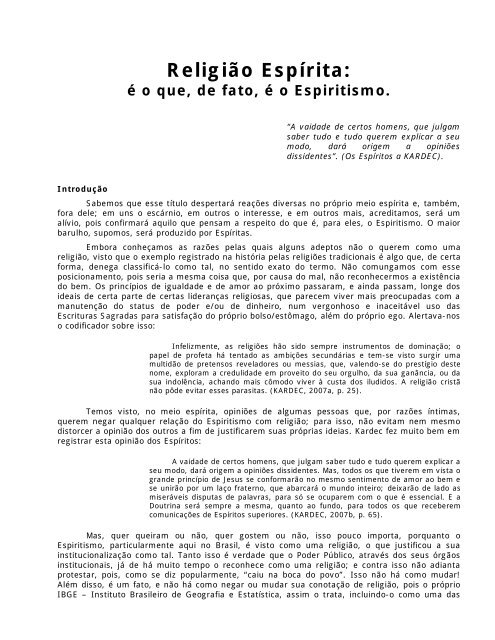 Religiao Espirita E O Que De Fato E Grupo Apologetica Espirita