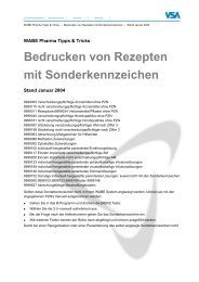 Bedrucken von Rezepten mit Sonderkennzeichen