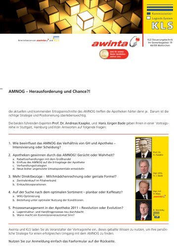 gehts zur Anmeldung und näheren Informationen - Awinta GmbH