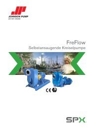 Selbstsaugende Kreiselpumpe FreFlow - W. Moser AG