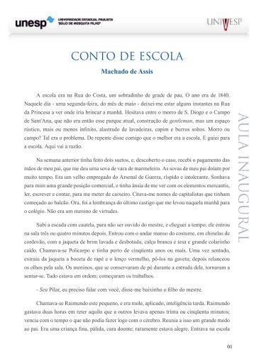 Conto de Escola - Machado de Assis.pdf - Acervo Digital da Unesp