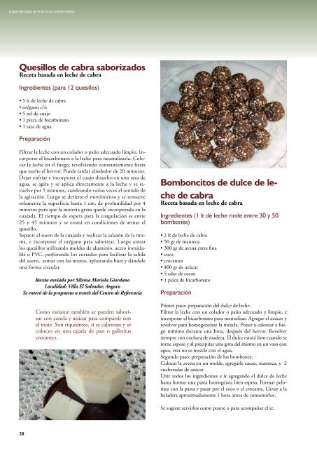 Recetas Cuyo - Ministerio de Desarrollo Social