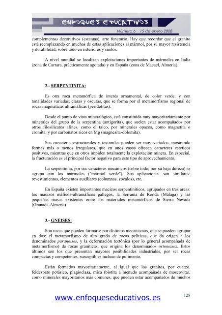 Revista Enfoques Educativos nº 6 - enfoqueseducativos.es
