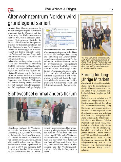 Ausgabe - AWO Bezirksverband Weser-Ems