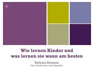 Wie lernen Kinder und was lernen sie wann am besten