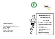 Bewegung Sport Entspannung - Der Trialog