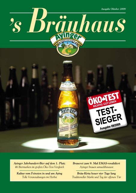 Ayinger Jahrhundert-Bier auf dem 1. Platz 46 Biermarken im großen ...