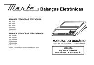 Manual da Balança Eletrônica
