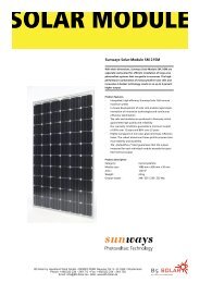 Sunways Solar-Module SM 215M - B5 Solar