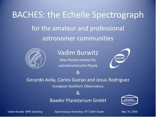 High Resolution Spectroscopy