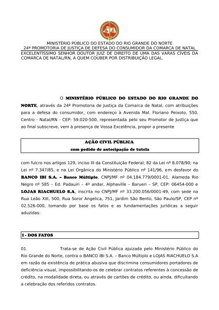 ministério público do estado do rio grande do norte 24ª promotoria ... ministério público do estado do rio grande do norte 24ª promotoria ...