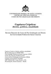 Captura Críptica: - Centro de Ciências Jurídicas - UFSC