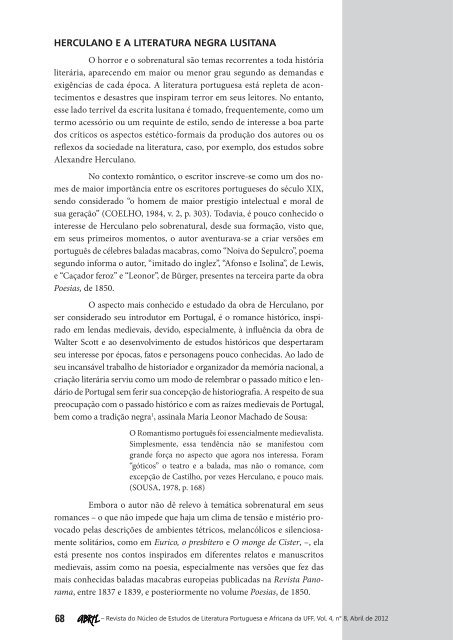 a face negra de alexandre herculano: visões históricas do mal ... - UFF