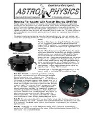 Rotating Pier Adapter with Azimuth Bearing (900RPA) - Baader ...