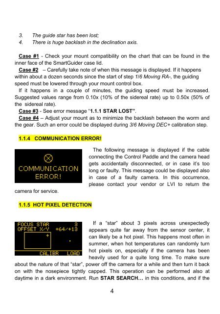 Troubleshooting, Tips+Tricks LVI SG2 - Baader Planetarium