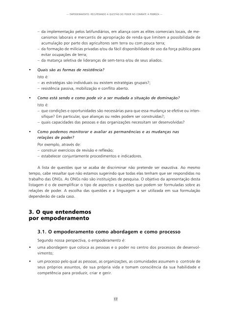 Empoderamento e direitos no combate à pobreza - ActionAid Brasil