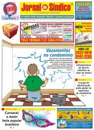 Vazamentos no condomínio - Jornal do Síndico