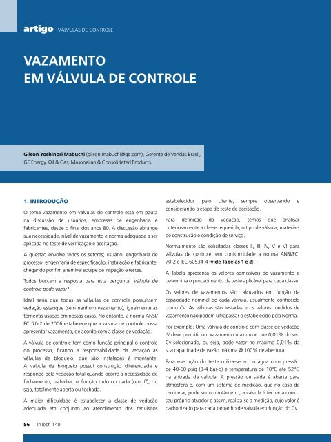 COMISSIONAMENTO EM REDES INDUSTRIAIS VAZAMENTO EM ...