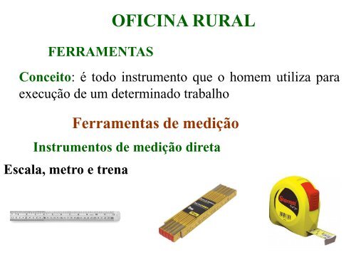 Curso Técnico em Agropecuária MECANIZAÇÃO AGRÍCOLA OFICINA RURAL