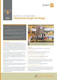 Vazamento de gás da flange - BG Group