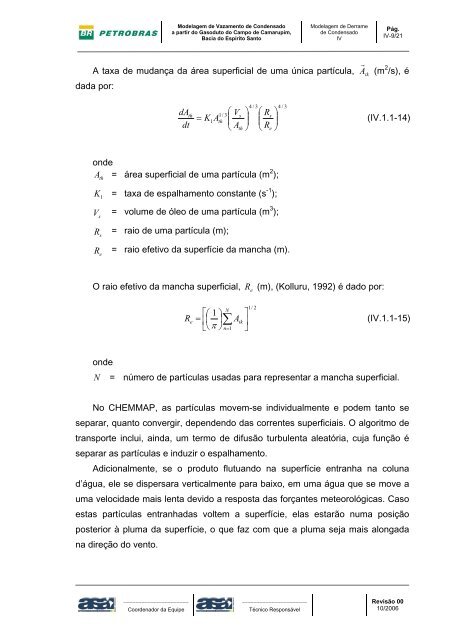 Modelagem de Vazamento de Condensado a partir do Gasoduto do ...