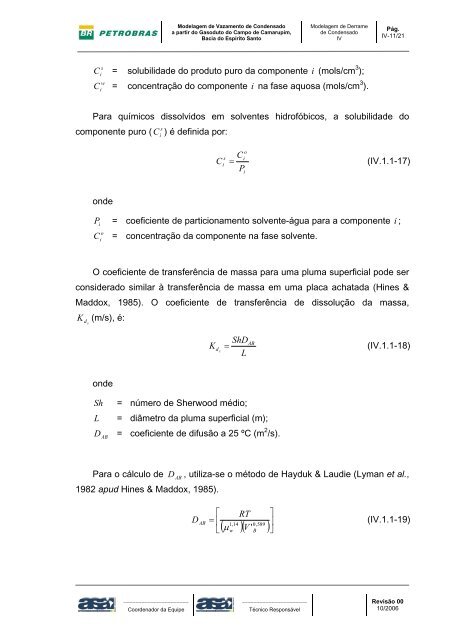 Modelagem de Vazamento de Condensado a partir do Gasoduto do ...