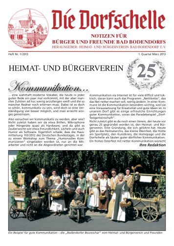 25 Jahre Heimat- und Bürgerverein - Bad Bodendorf