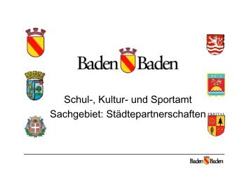 Schul-, Kultur- und Sportamt Sachgebiet ... - Baden-Baden