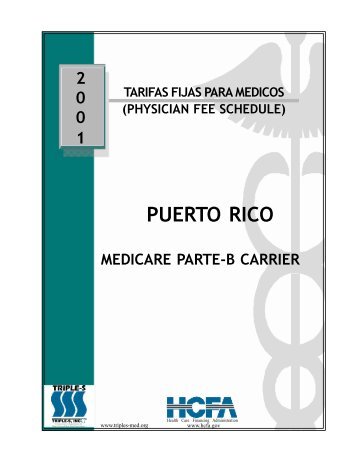 Tarifas fijas para medicos para Puerto Rico - Medicare.fcso.com