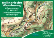 Kulinarische Wanderung in Niedersorpe ... - Bad Fredeburg