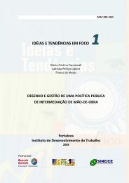 Desenho e gestão de uma política pública de intermediação ... - IDT