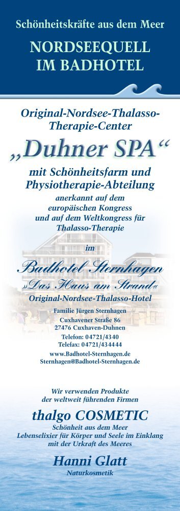 Thalasso-Kur für 7 Tage - Badhotel Sternhagen