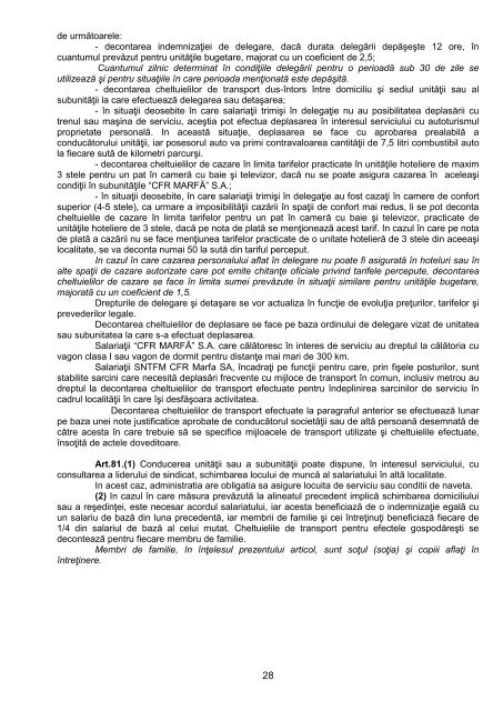 Contract Colectiv de Munca CFR Marfa 2012 - 2014 - Feroviarul Deva