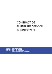 Model Contract Business2Tel - Iristel Romania