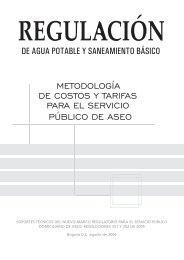 metodología de costos y tarifas para el servicio público de aseo ...