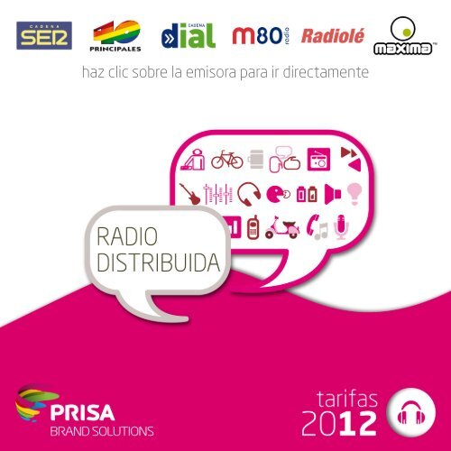 Descargar tarifas - PRISA Brand Solutions