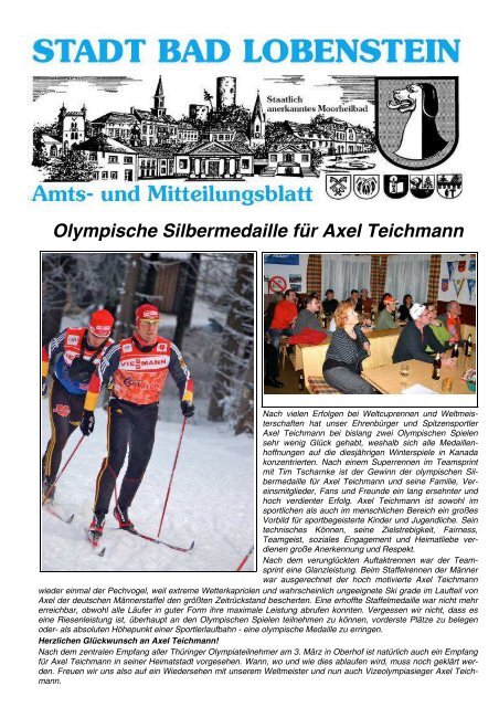 Amtsblatt 04 / 2010 - Bad Lobenstein